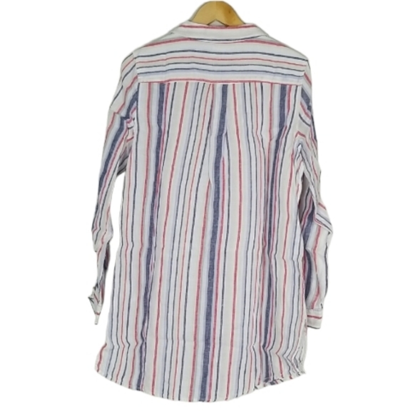 Linen Artisan NY 100% Linen Striped Button Up Size XL - Picture 14 of 16